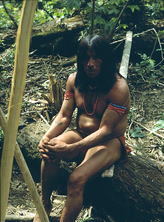 Portrait d'Amérindien de Guyane française, par Georges Larrouy.