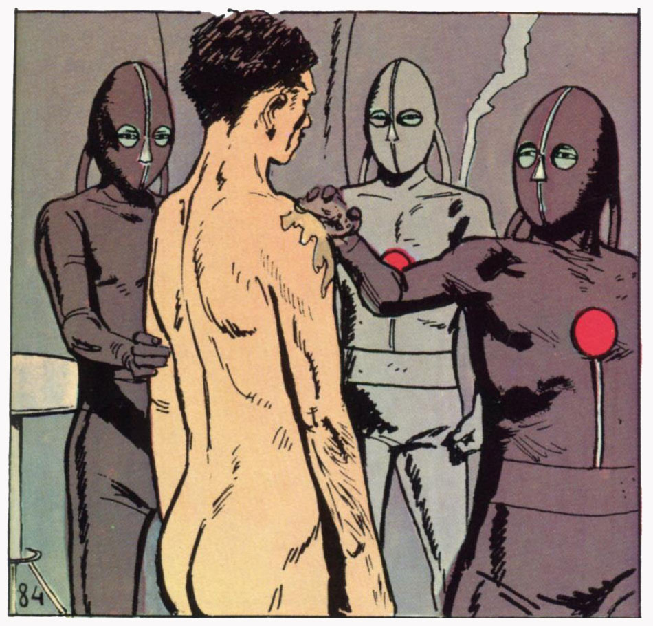 Antonio Villas Boas toiletté par des humanoïdes, au Brésil, la nuit du 15 octobre 1957.