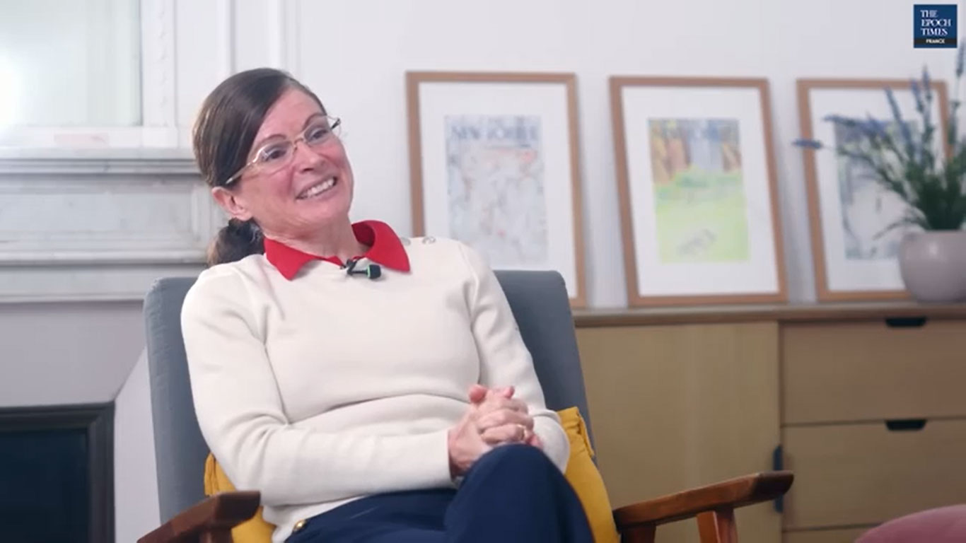 Interview d'Aude Denizot par le journaliste Henri-Michel Thalamy.