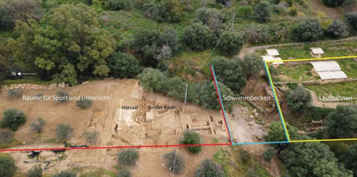Auditorium composé d'un théâtre et d'un gymnase, à Agrigente en Sicile, il y a 2 200 ans.
