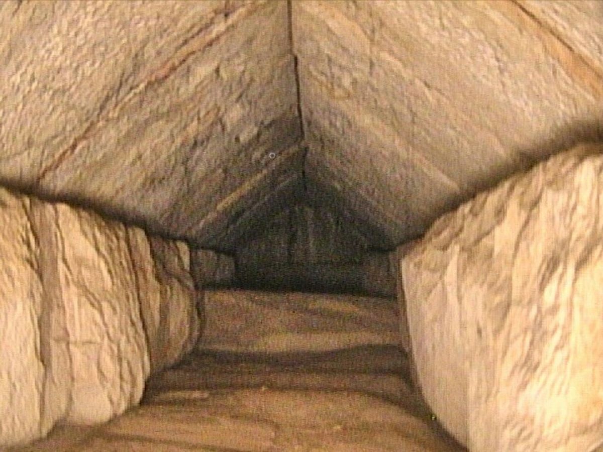Big Void (Grand Vide) dans la pyramide de Khéops.