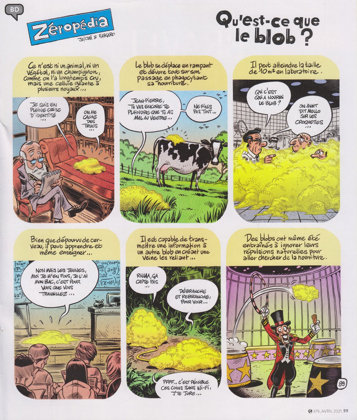 Blob en bande dessinée