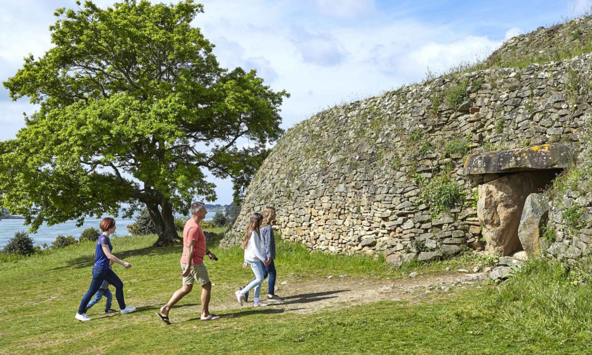 Cairn de Gabrinis dans le Golfe du Morbihan en France