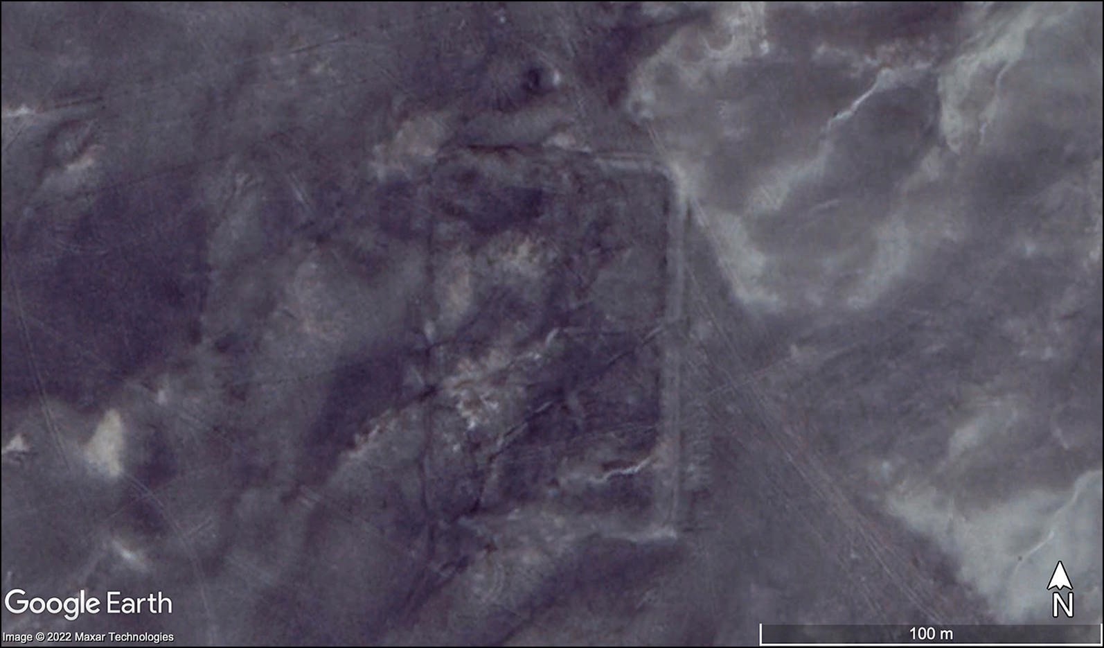 Camp romain oriental dans le désert d'Arabie en Jordanie.