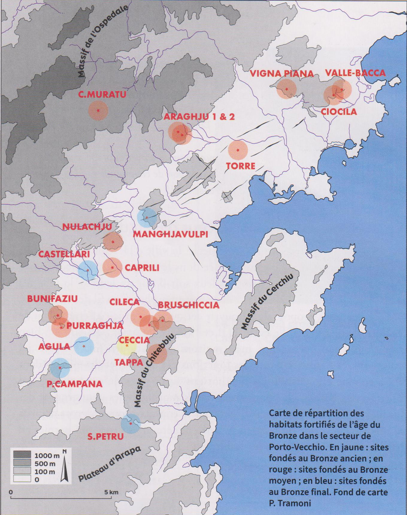 Casteddi (habitats fortifiés) à Porto Vecchio en Corse.