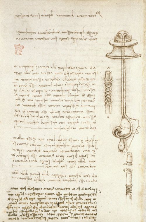 Modélisation de la constante gravitationnelle par Léonard de Vinci.
