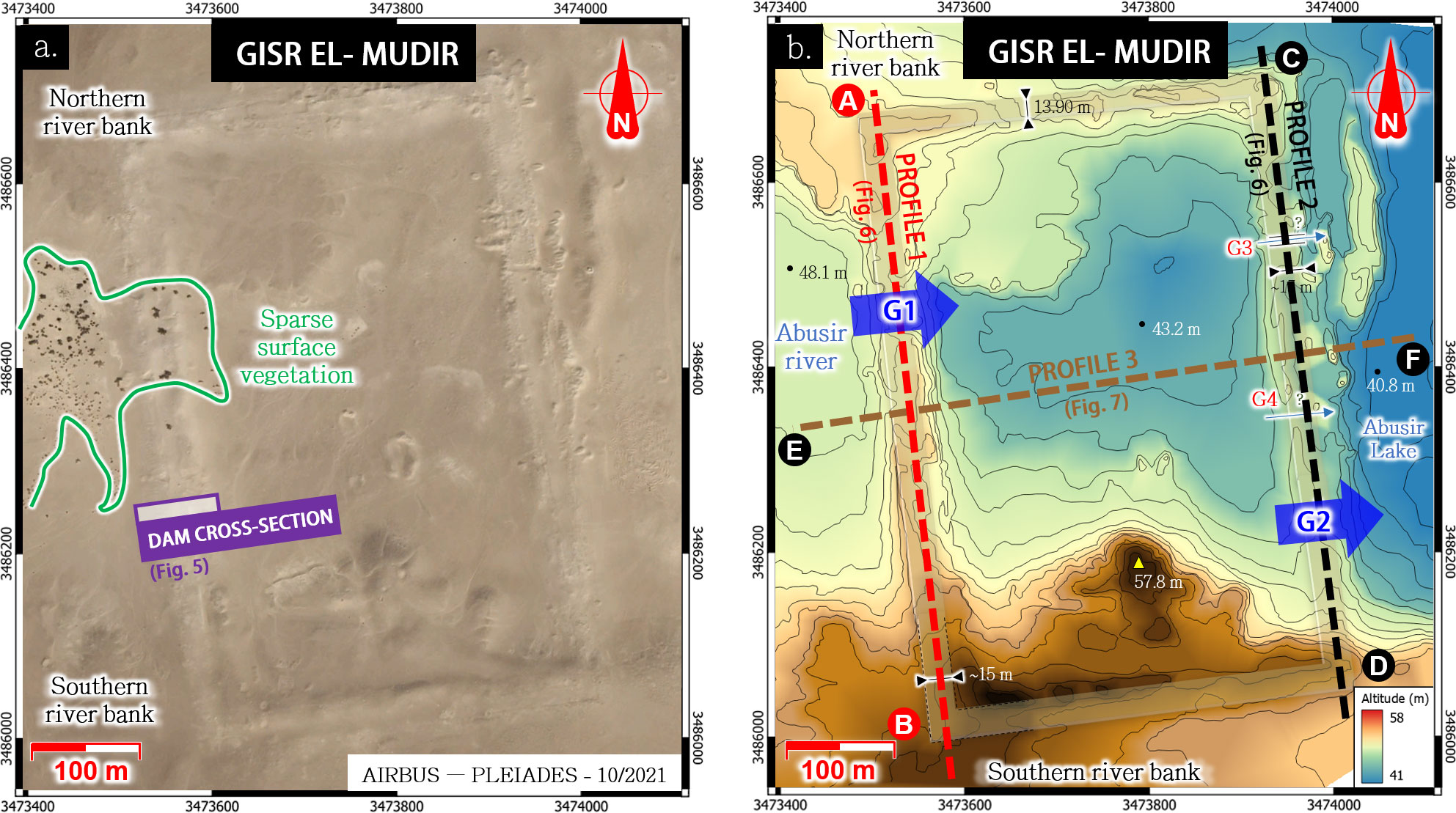 Le barrage de Gisr el-Mudir, sur la plateau de Saqqarah, en Egypte.