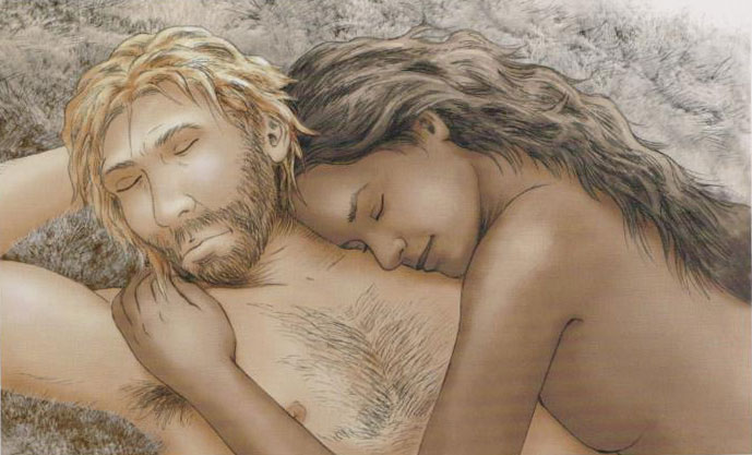 Croisement d'espèces possible entre l'homme de Ranis en Allemagne et la femme de Zlaty kun en République tchèque, il y a 50 000 ans.