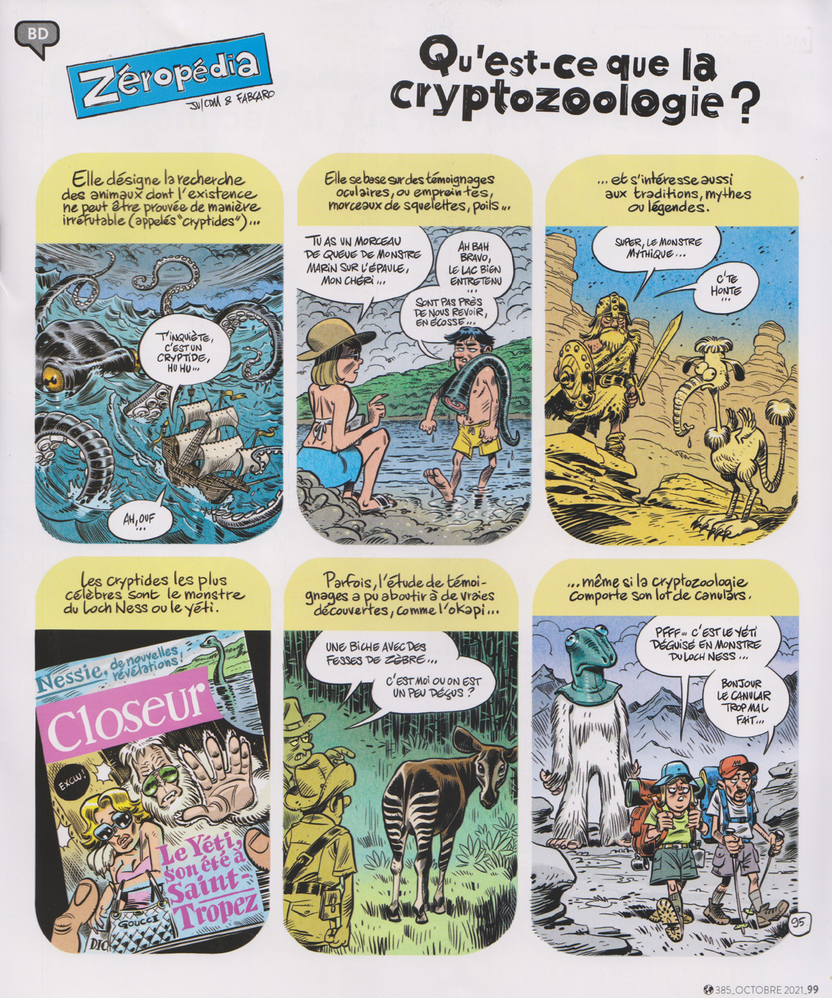 Cryptozoologie en bande dessinée