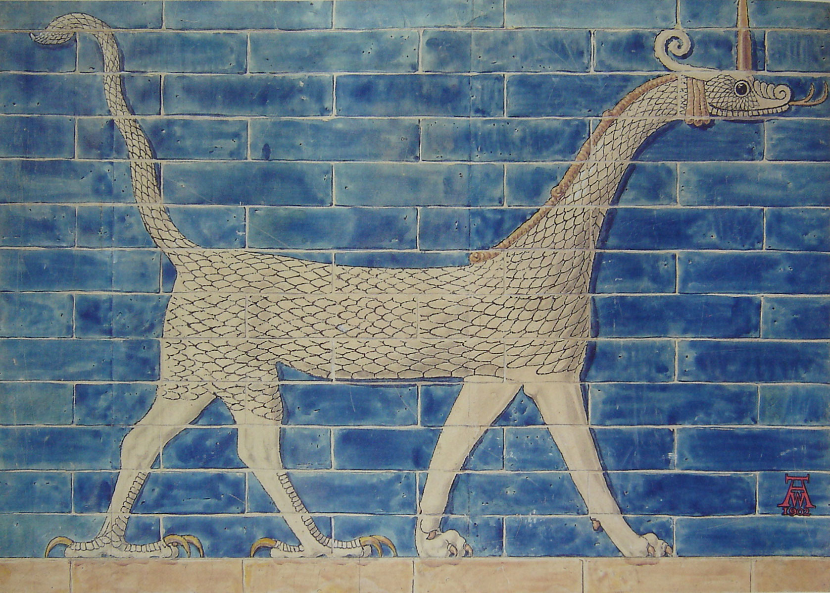 Dragon-serpent Mushrushu ou Marduk.