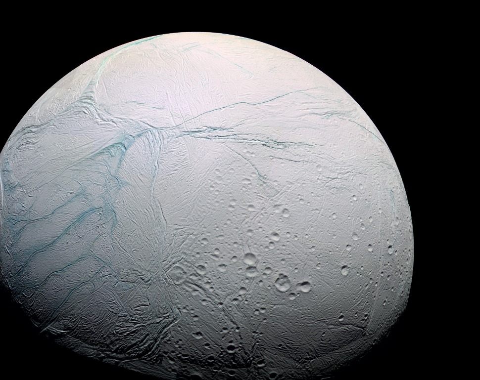 Encelade, lune de Saturne.