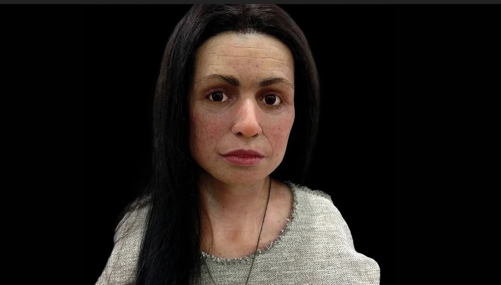 Visage de la femme Calpeia (ou Mons Calpe) à Gibraltar en Espagne.