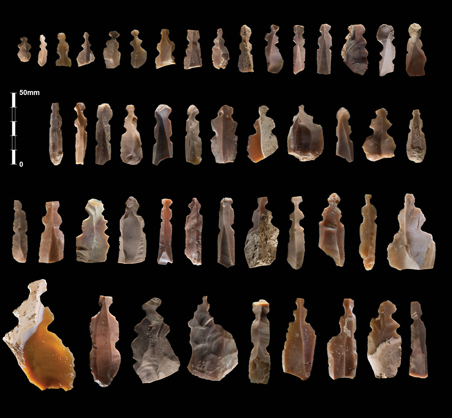 Figurines à Kharaysin en Jordanie, il y a 20 000 ans.