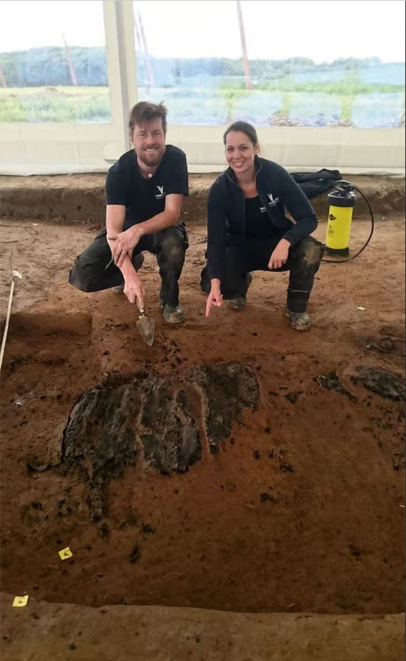 Forteresse viking, construction annulaire sur l'île de Seeland, au sud de Copenhague au Danemark, by Søren Michael Sindbæk & Anna Holm (Université d'Aarhus).