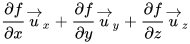 Gradient d'une fonction scalaire en coordonnées cartésiennes