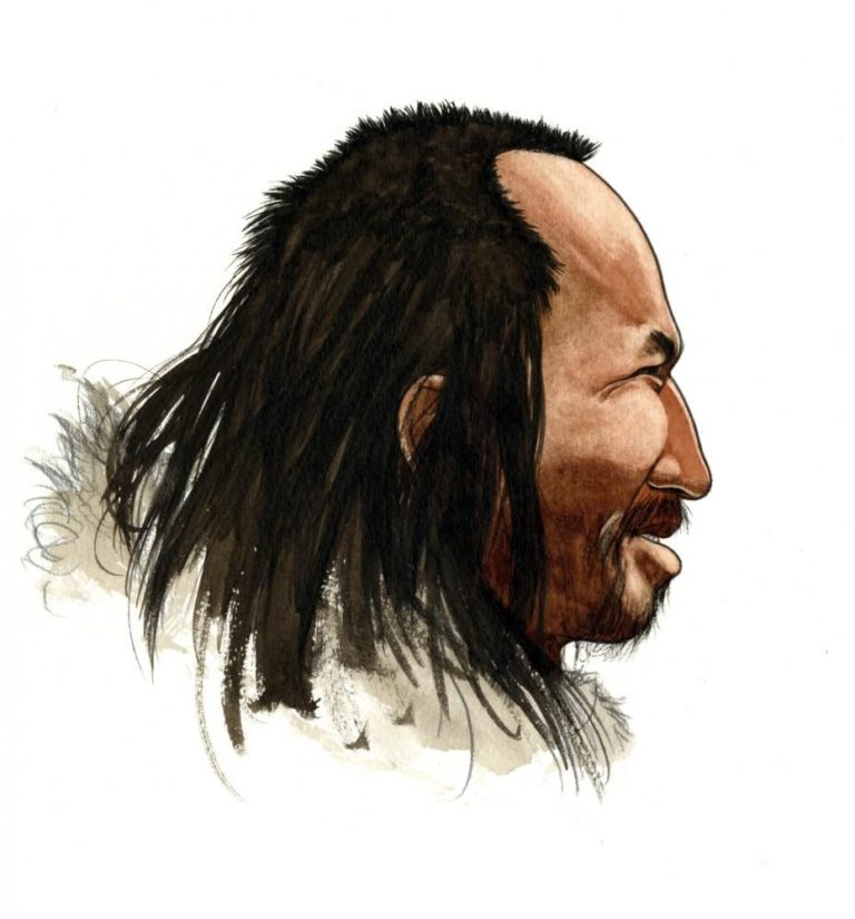 Inuk du peuple Saqqag au Groenland.