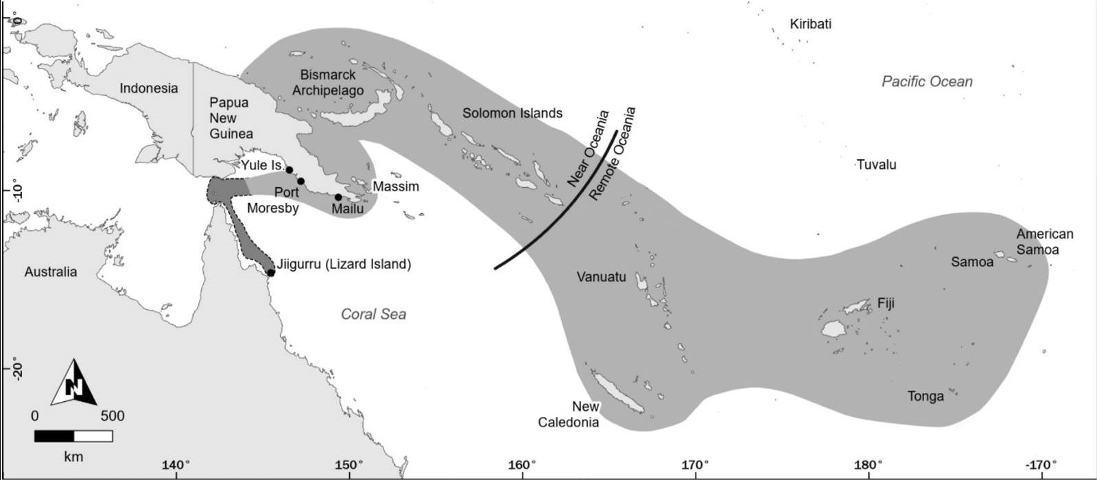 L'île Lizard proche de l'Australie.
