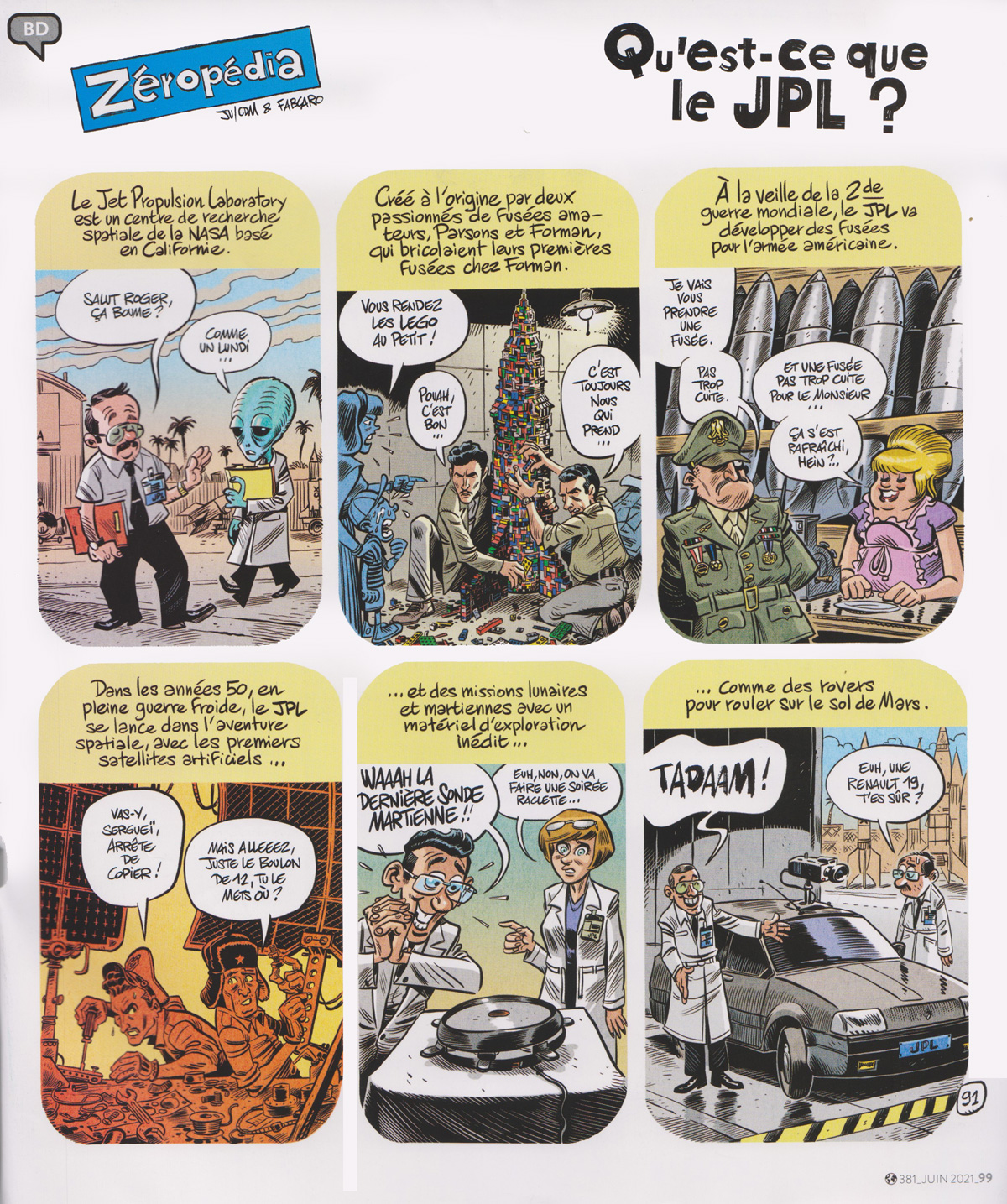 JPL en bande dessinée