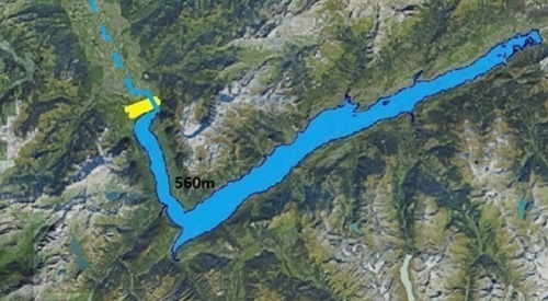 Lac Gioran phase remplissage