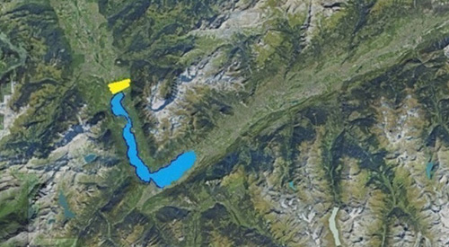 Lac Gioran phase remplissage