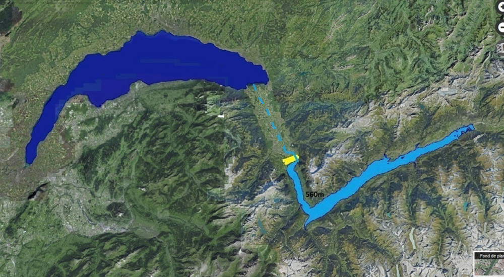 Lac Gioran phase remplissage