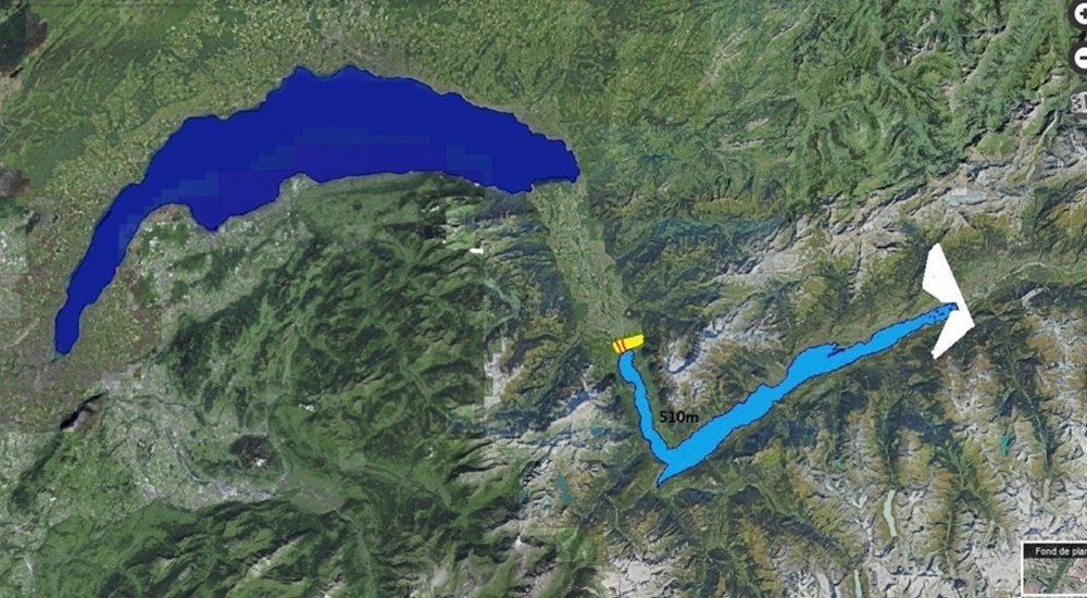Lac Gioran phase remplissage