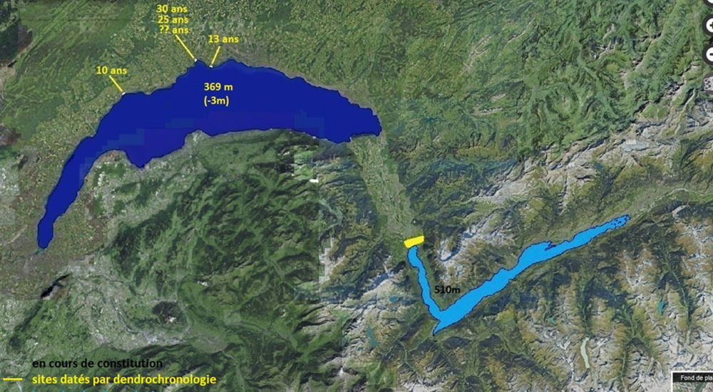 Lac Gioran phase remplissage