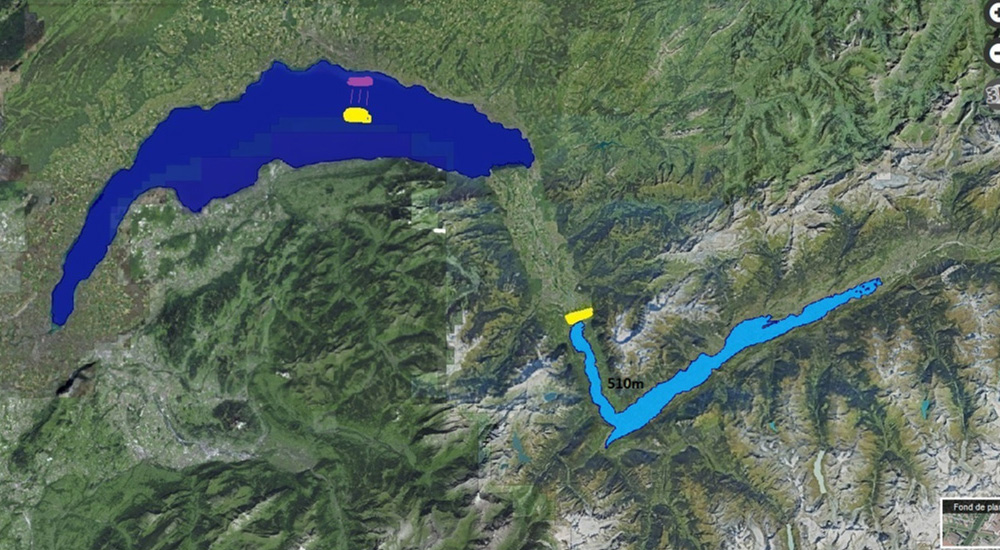 Lac Gioran phase remplissage