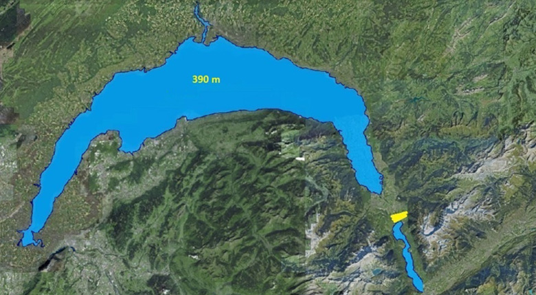 Lac Gioran phase remplissage
