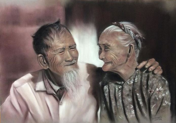 Complicité (pastelliste Lysiane Lagauzère)