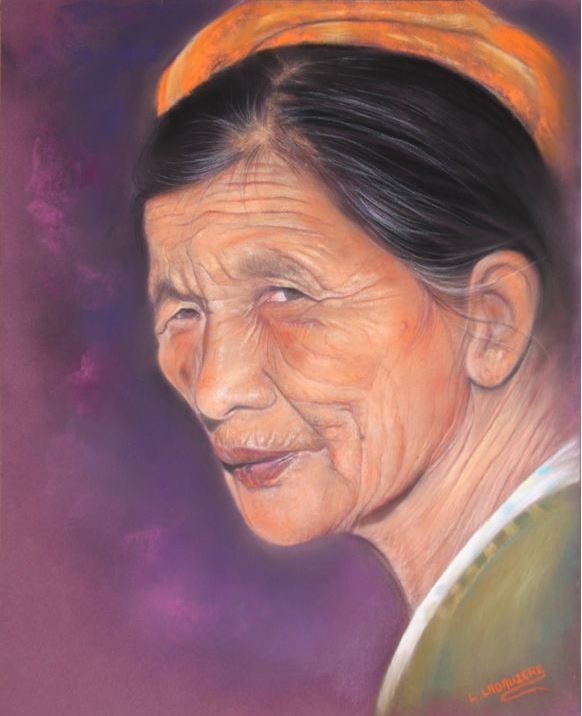 Inquiétude (pastelliste Lysiane Lagauzère)