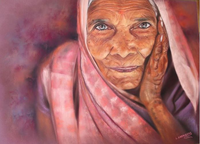 Regard perçant (pastelliste Lysiane Lagauzère)