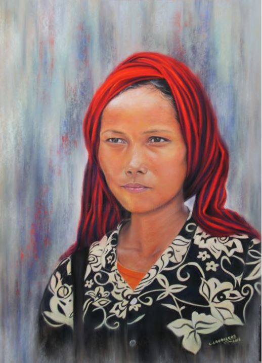 A l'affût (pastelliste Lysiane Lagauzère)