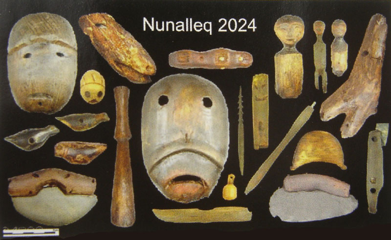 Masques de Nunalleq en mer de Béring, entre Etats-Unis & Russie.