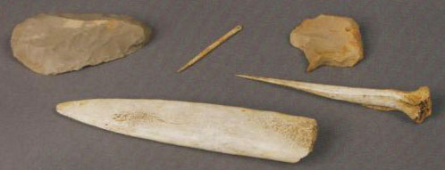 Nécessaire de couture magdalénien archéologique (20500-13000BC).