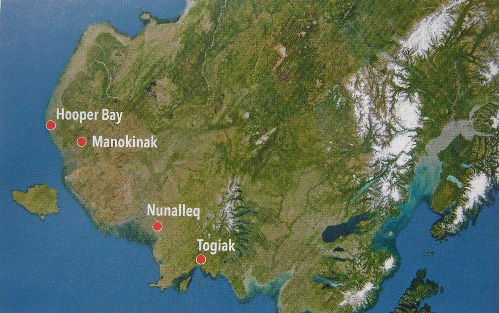 Cartographie de Nunalleq, en Alaska aux Etats-Unis.