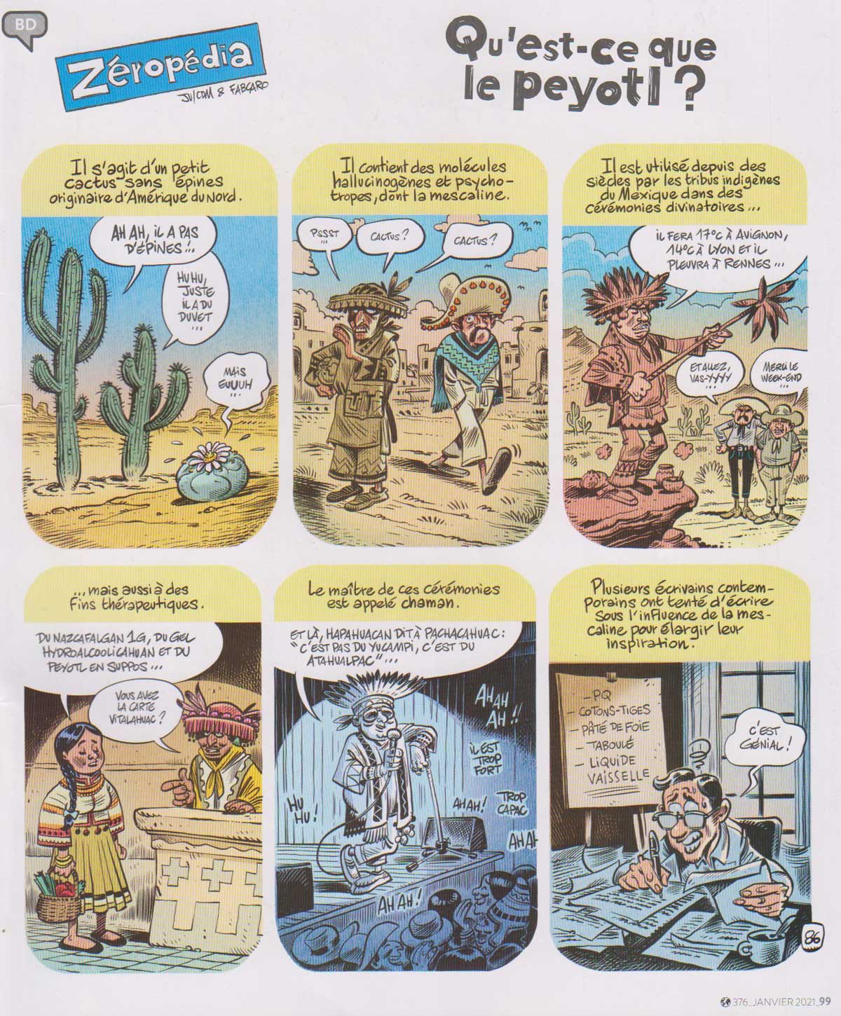 Peyotl en bande dessinée