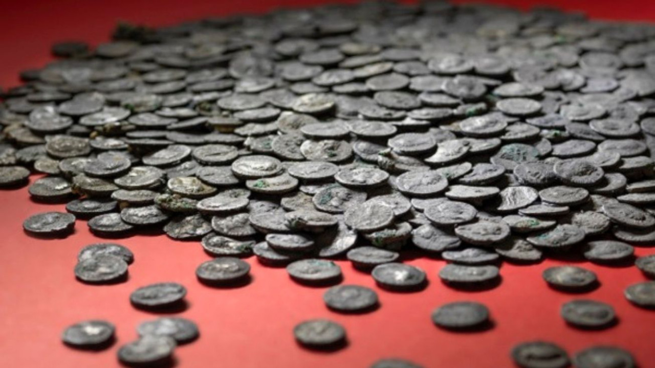 5 500 pièces d'argent dans le district d'Oberhausen en Allemagne.