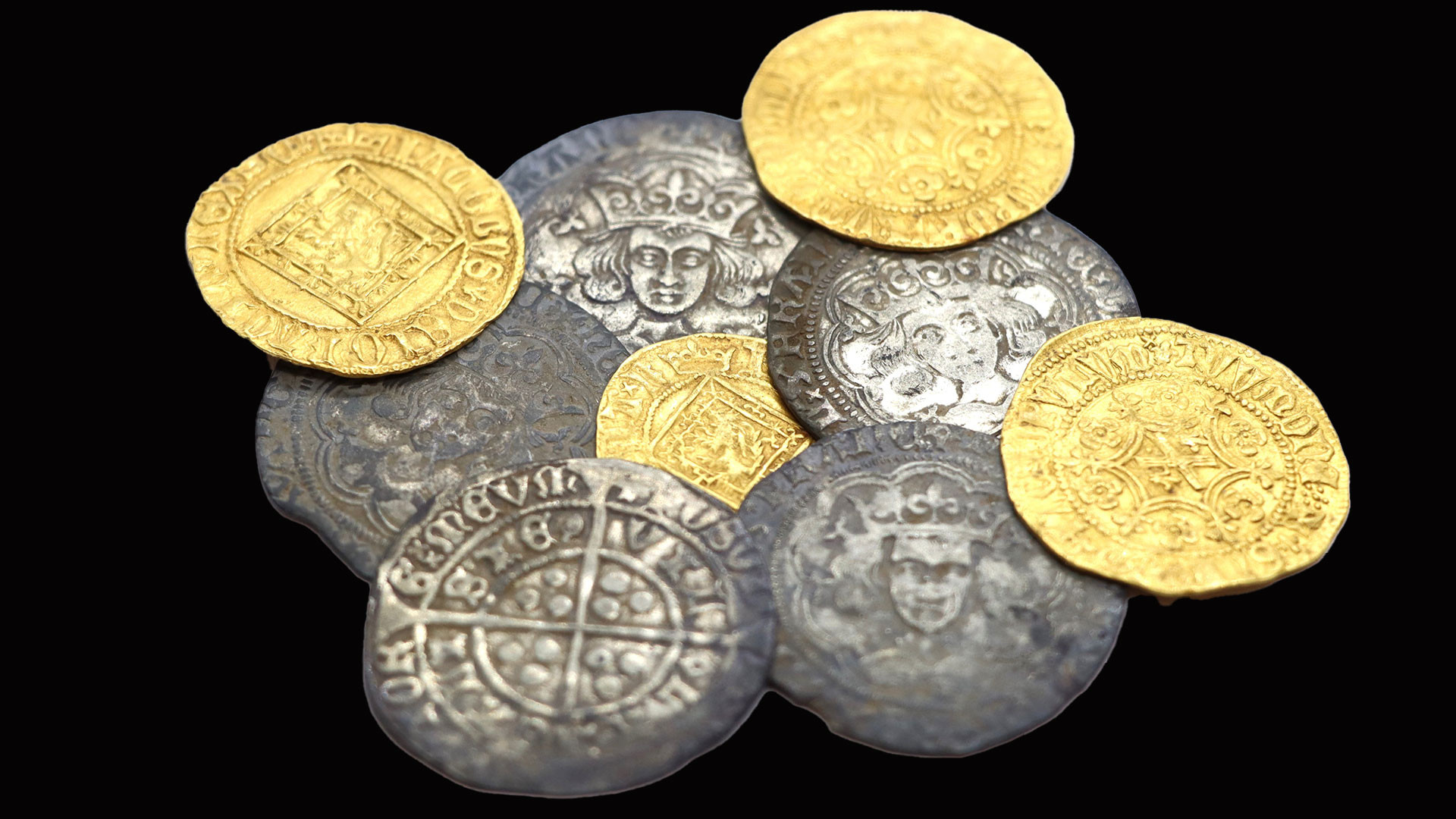 Pièce de monnaie en Ecosse, vieille de 600 ans.