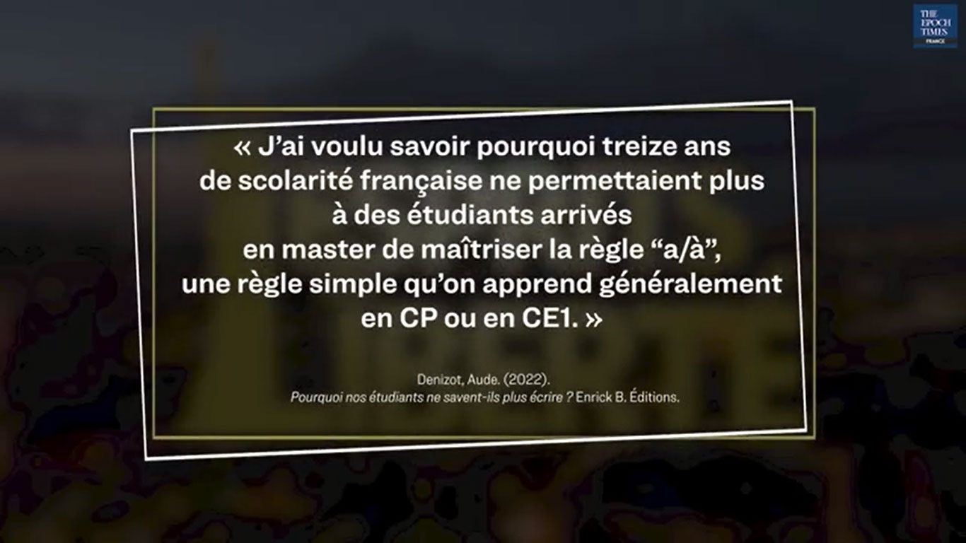 Des étudiants en master qui ne maîtrisent plus une règle de français apprise en CP...