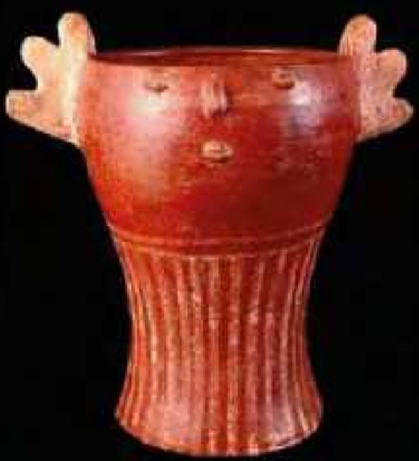 Récipient zoomorphe, de la culture Cashaloma (Pumapungo, Equateur).