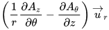 Rotationnel d'une fonction vectoriel en coordonnées cylindriques R