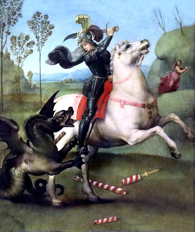 Bataille de Saint-Georges contre le dragon (ses peurs).