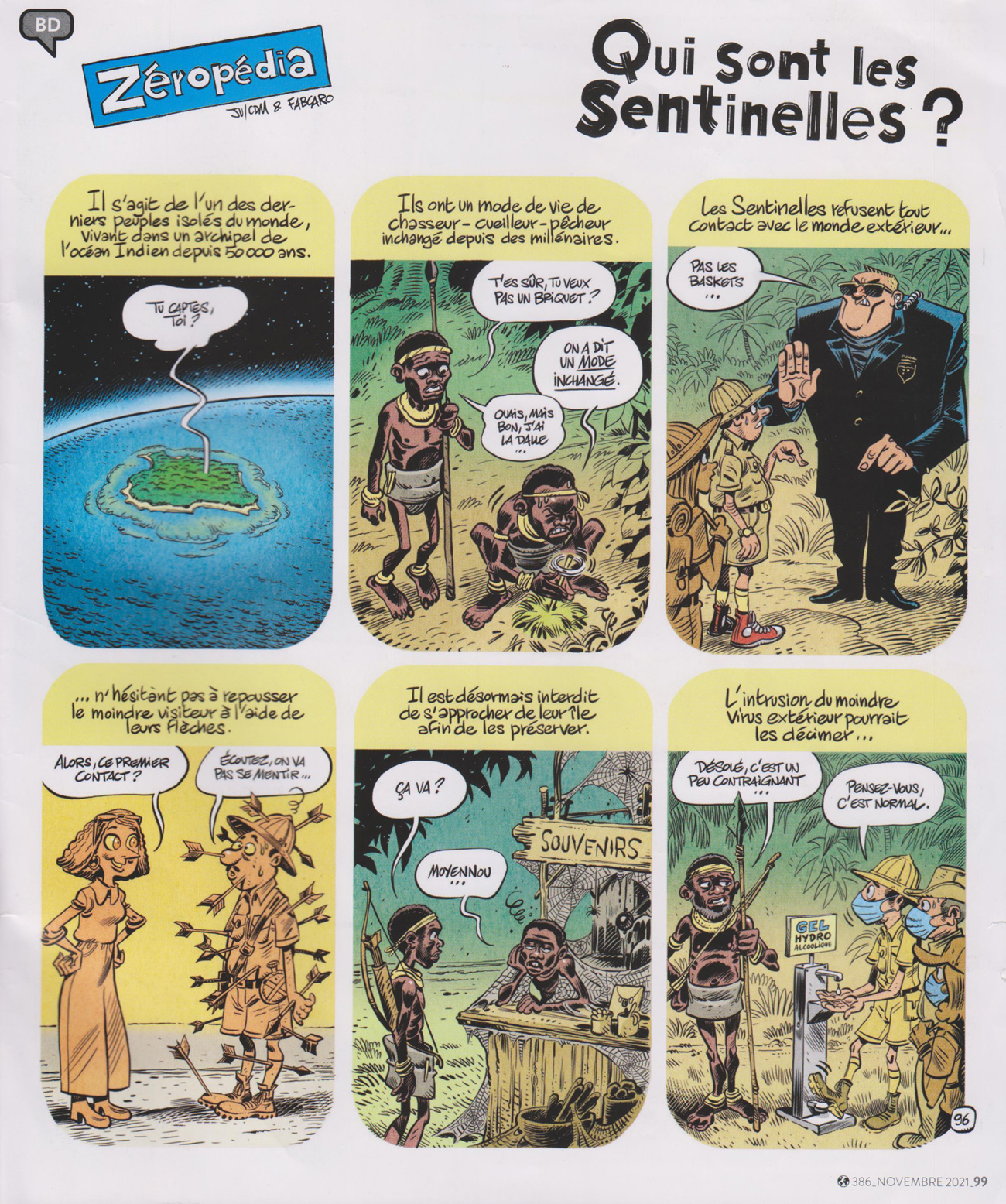 Sentinelles en bande dessinée