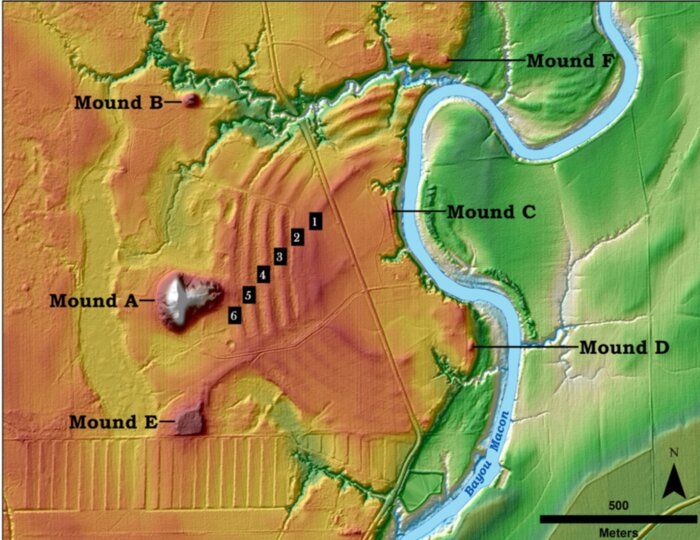 Structures sophistiquées en Louisiane aux Etats-Unis, il y a 3 400 ans.