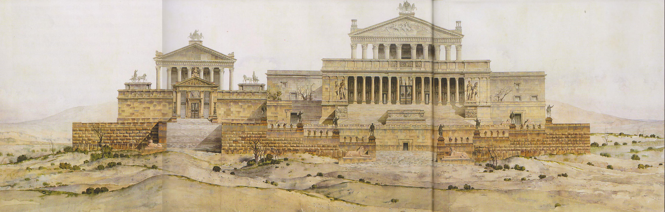 Temple de Bacchus & temple de Jupiter à Baalbek au Liban