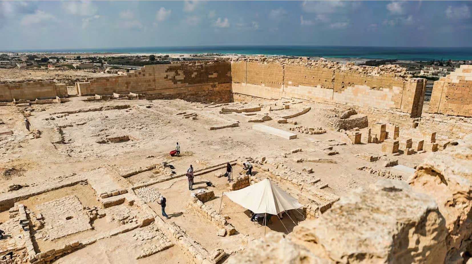 Temple de Cléopâtre à Taposiris Magna, près d'Alexandrie en Egypte.
