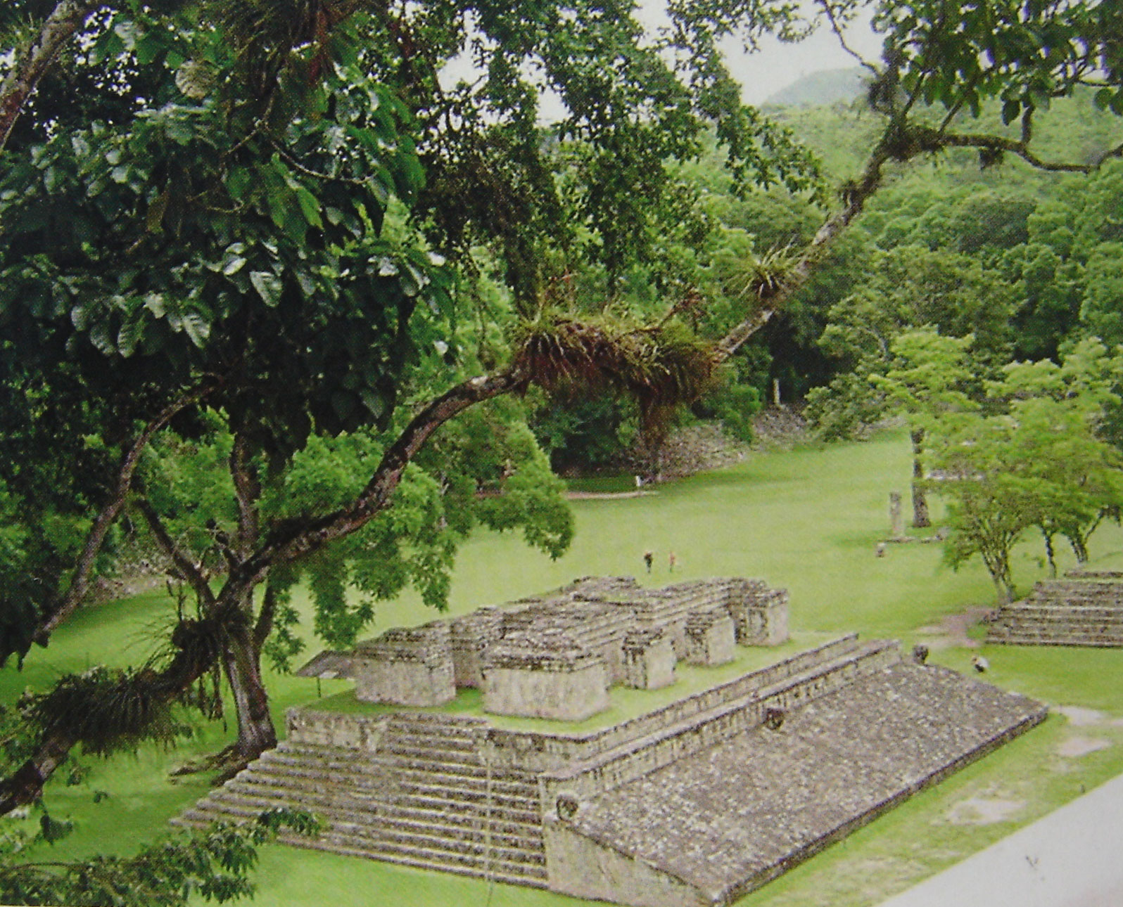 Temples mayas à Copán au Honduras en 1100 ans avant notre ère.