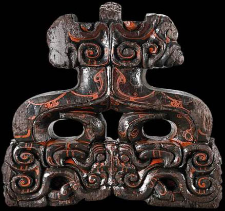 Tête laqué du tombeau de Wuwangdun vieille de 2 200 ans.