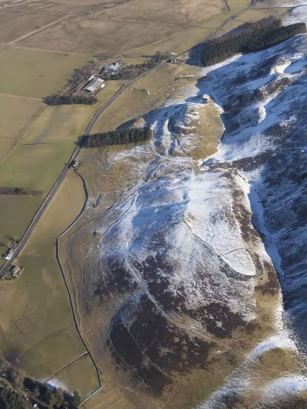 Tumulus à Drumelzier, près d'Edimbourg en Ecosse.